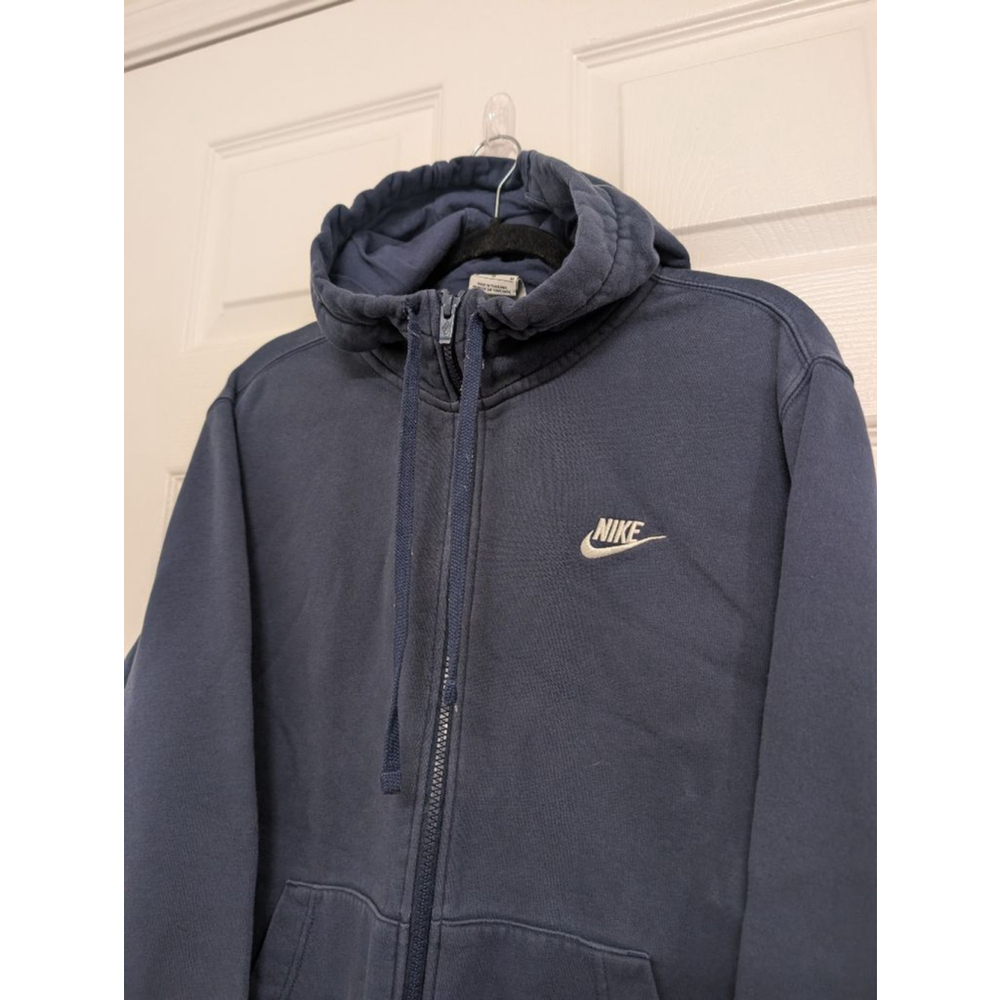 Men's Nike Navy Full-Zip Hoodie M Hooded Sweater